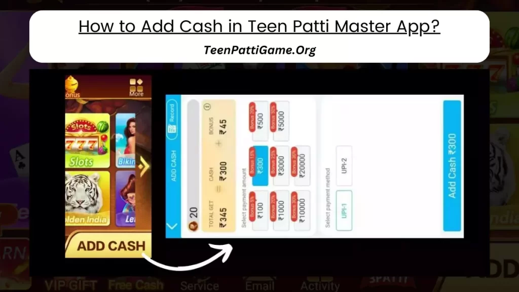How to Add Cash in TeenPatti Master APK