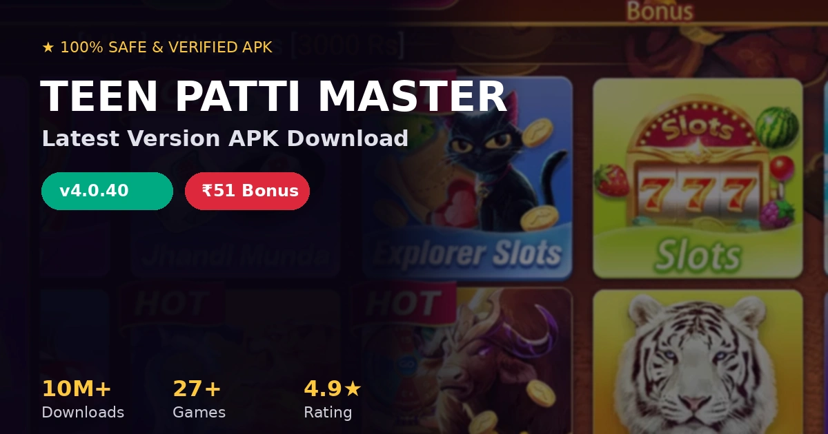 Teen Patti Master Latest Version (v4.0.40) APK Download