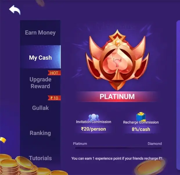 Teen Patti Master Refer and Earn Commission Per Referral